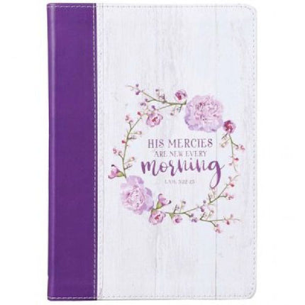 Notizbuch "His mercies are new every morning" (Schreibwaren - Kunstleder)