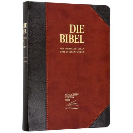 Schlachter 2000 - Standardausgabe PU-Einband grau/braun (Bibel - Gebunden (Flexcover))