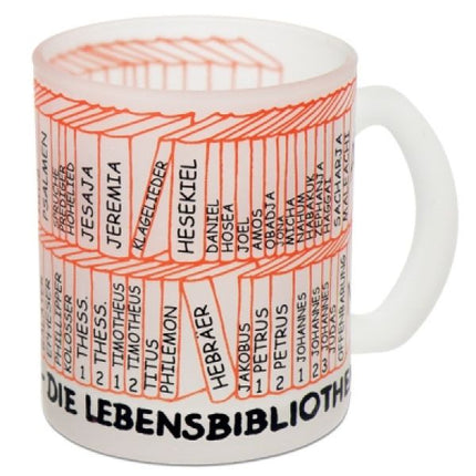 Glastasse "Bücher der Bibel"