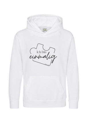 Hoodie Kids/Teens Du bist einmalig Logo 1