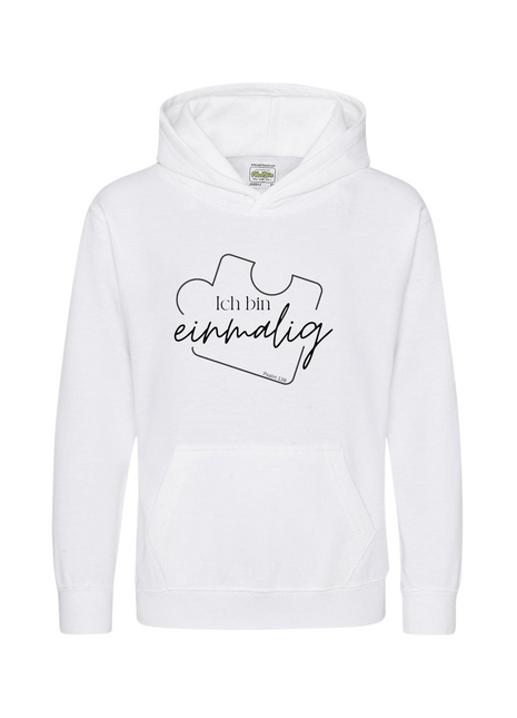 Hoodie Kids/Teens Du bist einmalig Logo 1