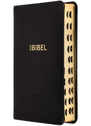 Schlachter 2000 - Taschenausgabe - Goldschnitt, Griffregister (Bibel - Leder)