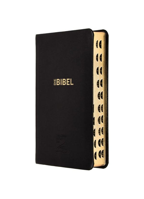 Schlachter 2000 - Taschenausgabe - Goldschnitt, Griffregister (Bibel - Leder)