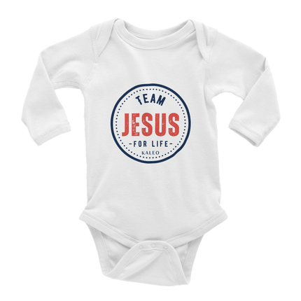 Team Jesus - Klassischer langärmliger Baby-Strampler