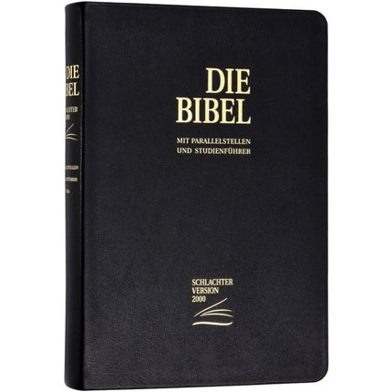 Schlachter 2000 - Standardausgabe, Kalbsleder mit Goldschnitt (Bibel - Leder)