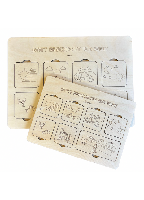 Gott erschafft die Welt (Puzzle)