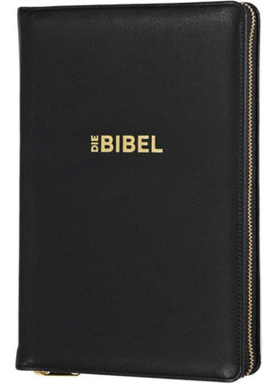 Schlachter 2000 - Taschenausgabe,Kalbsleder,flex.Einband,Reißverschluss,Goldschn (Bibel - Leder)