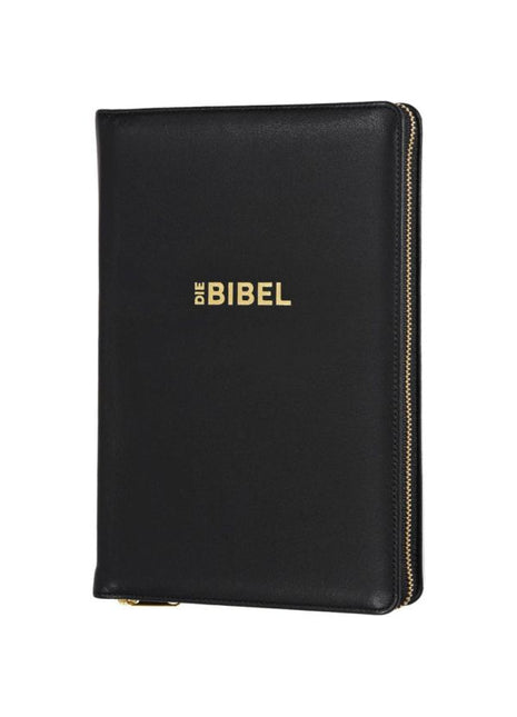 Schlachter 2000 - Taschenausgabe,Kalbsleder,flex.Einband,Reißverschluss,Goldschn (Bibel - Leder)