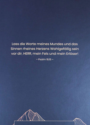 Notizbuch "Der Herr ist mein Fels" A5 (Hardcover)