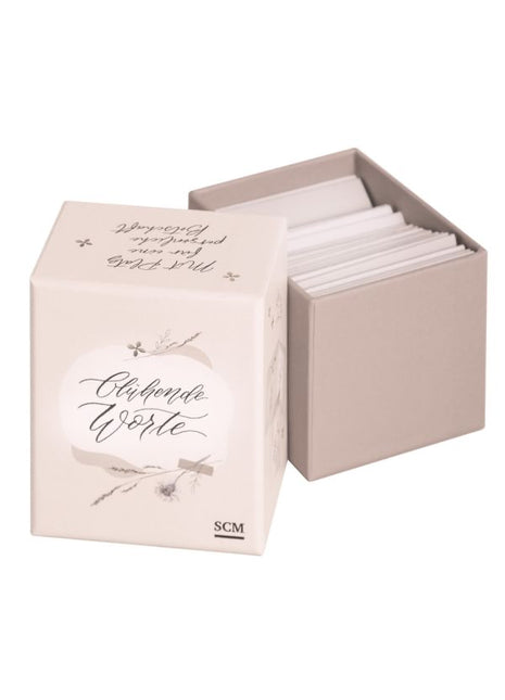 Blühende Worte - 40 Wunschkärtchen(Segensbox)