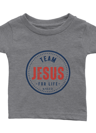 Team Jesus - Baby-T-Shirt mit Rundhalsausschnitt