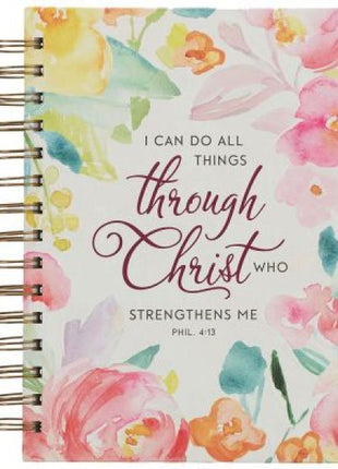 Notizbuch "I can do all things through Christ" (Schreibwaren - Spiralbindung)