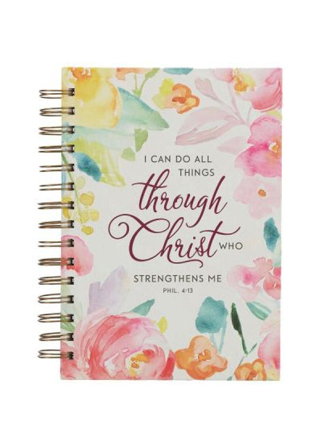 Notizbuch "I can do all things through Christ" (Schreibwaren - Spiralbindung)