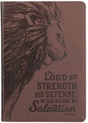 Notizbuch "The Lord is my strength and my defense" (Schreibwaren - Kunstleder)