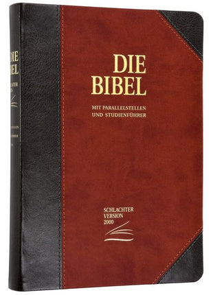 Schlachter 2000 - Standardausgabe PU-Einband grau/braun (Bibel - Gebunden (Flexcover))