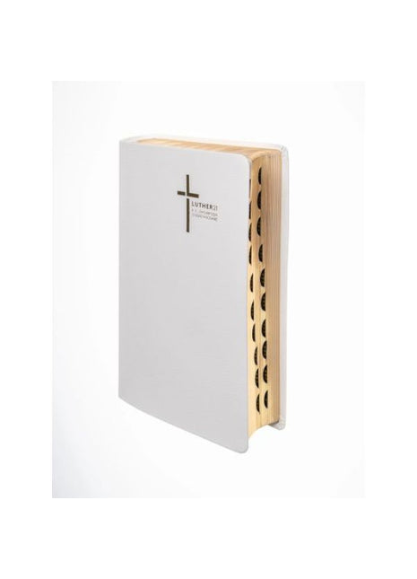 Luther21 - F.C.Thompson Studienausgabe - Standard Lederfaserstoff weiss (Bibel - Kunstleder)l