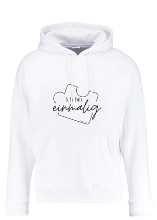 Hoodie Du bist einmalig Logo 1